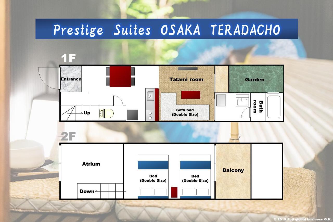 Prestige Suites Osaka Teradacho Dış mekan fotoğraf